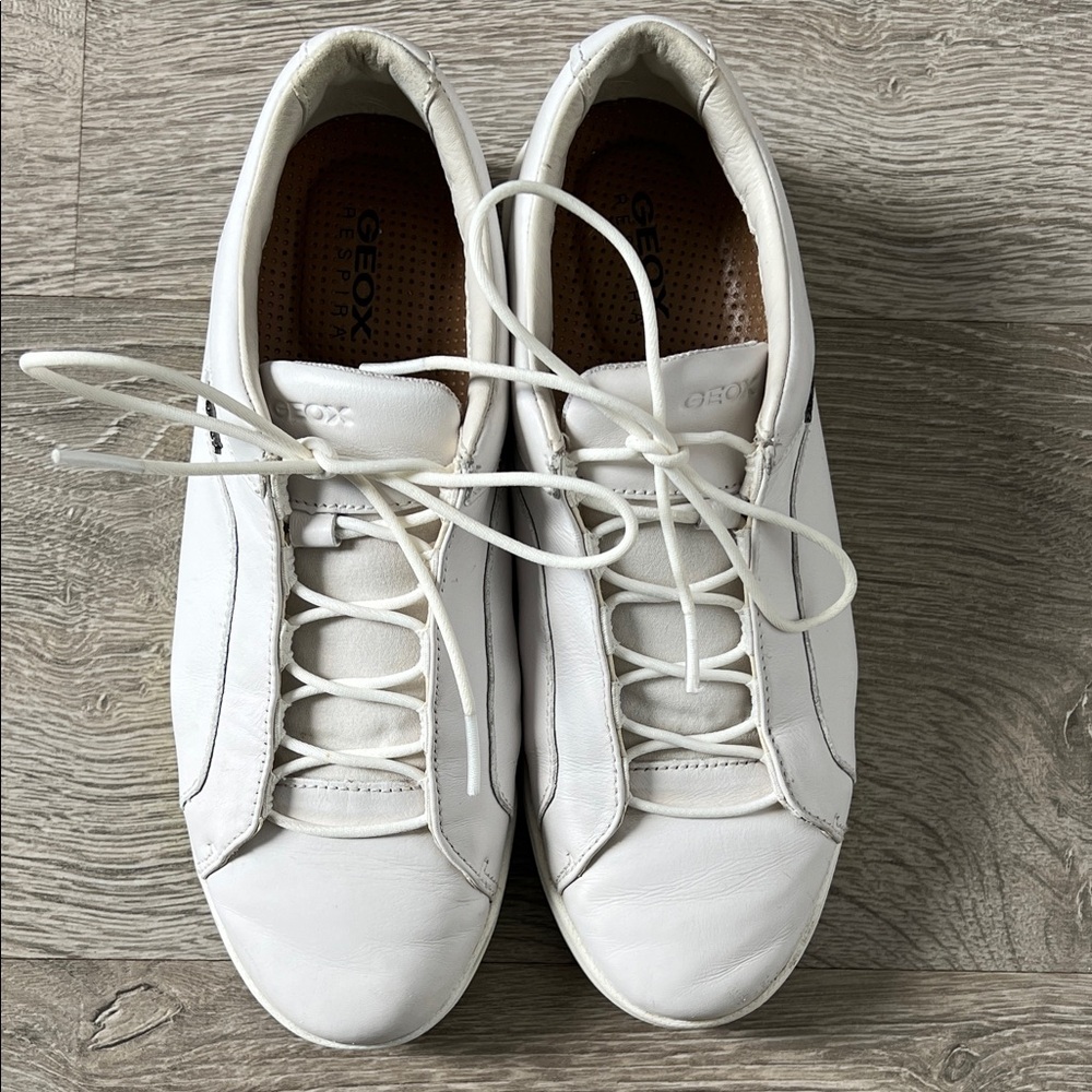 Geox Nappa Leather Nexside Sneakers - White